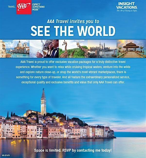 AAA Travel invites you to SEE THE WORLD, 9 June | Event in Wilmington | AllEvents