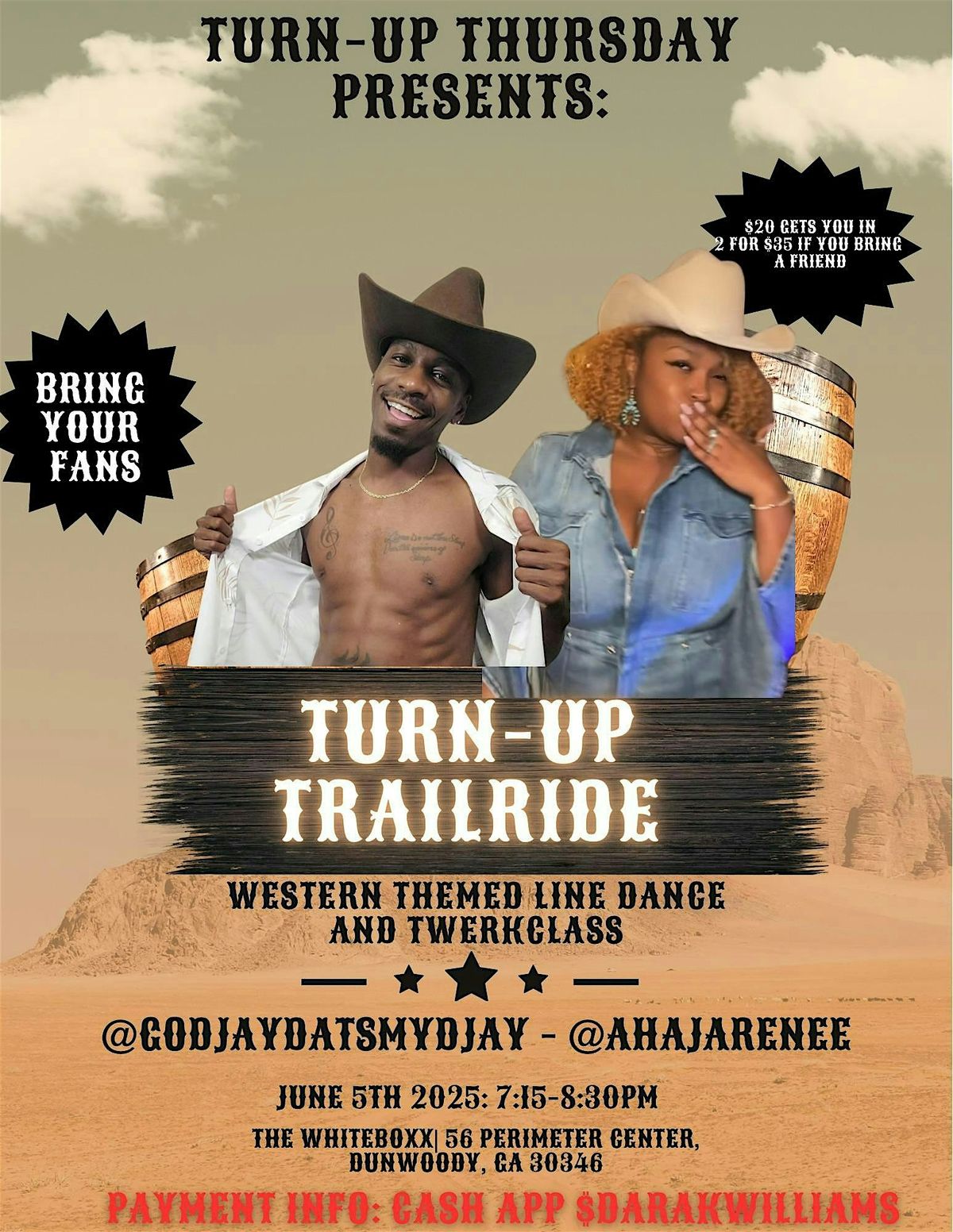 Turn-up 1st Thursday's Presents: Turn-up Trailride, 5 June | Event in Dunwoody | AllEvents