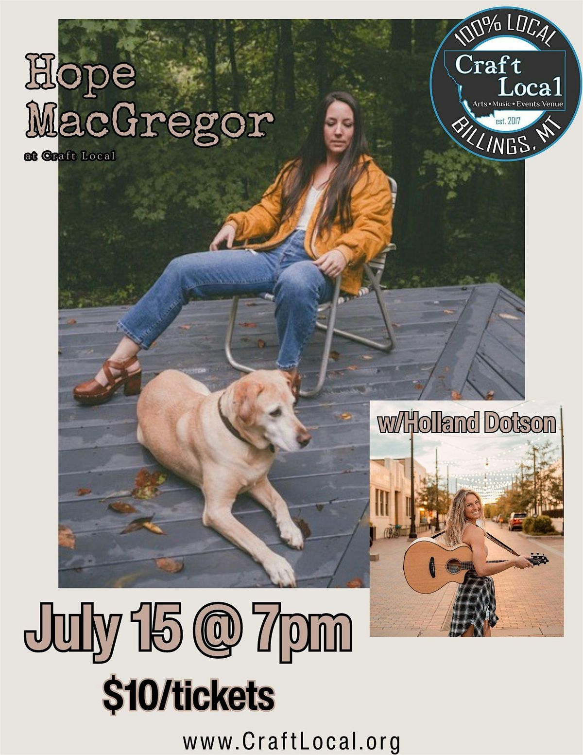 Hope MacGregor w/Holland Dotson, 15 July | Event in Billings | AllEvents