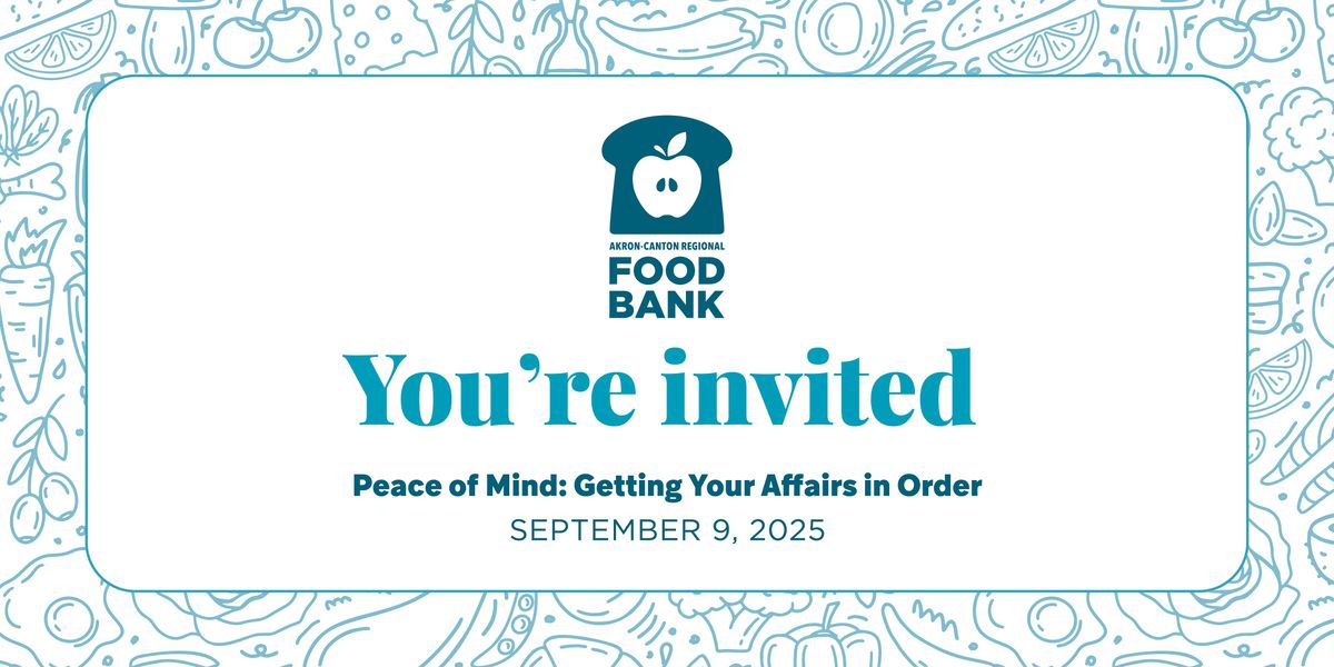 Peace of Mind: Getting Your Affairs in Order, 9 September | Event in Akron | AllEvents