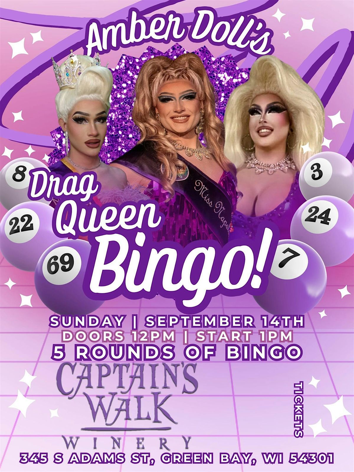 Drag Queen Bingo with Amber Doll @ The Walk, 14 September | Event in Green Bay | AllEvents