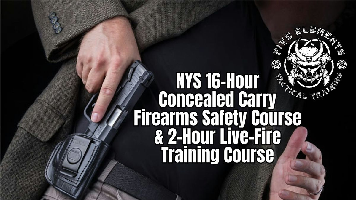 NYS 16-Hour Concealed Carry Course (Sun. 6/22 & Sun. 6/29) Nassau Queens, 22 June | Event in Franklin Square