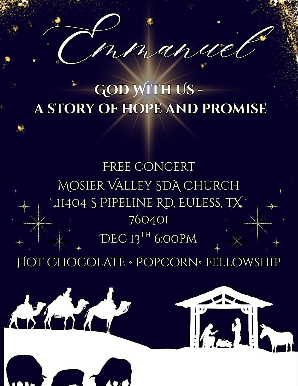 Emmanuel: God With Us- A Christmas Music & Narration Experience, 13 December | Event in Euless | AllEvents