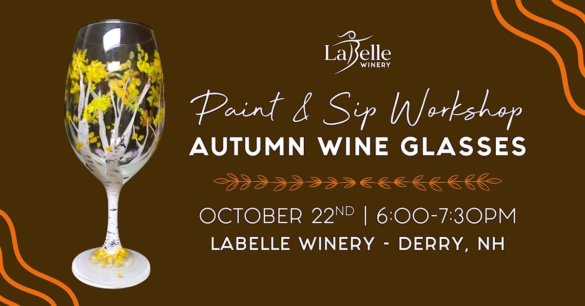 Paint & Sip Workshop: Autumn Wine Glasses, 22 October | Event in Derry | AllEvents