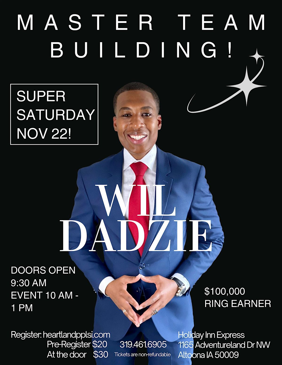 Master Team Building with Wil Dadzie, 22 November | Event in Altoona | AllEvents