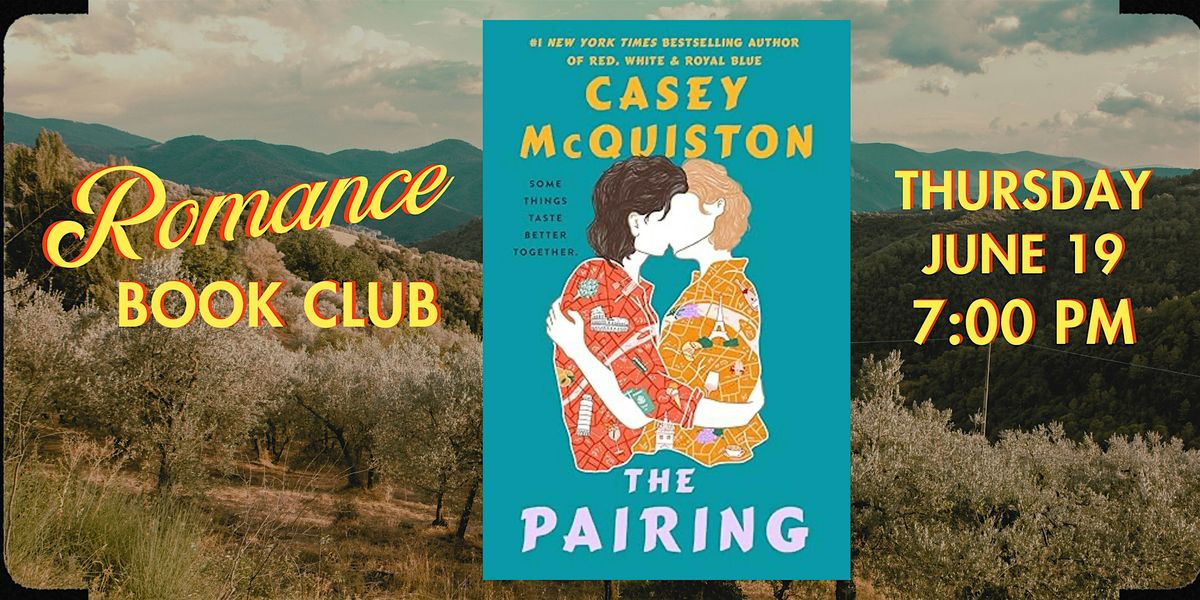 Romance Book Club - The Pairing, 19 June | Event in North Andover | AllEvents