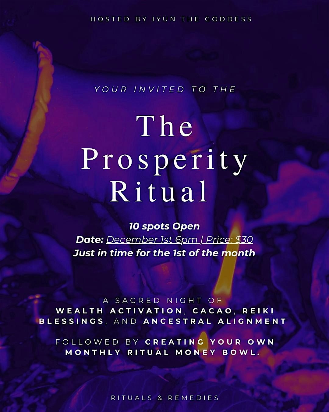 The Prosperity Ritual, 1 December | Event in Tucson | AllEvents