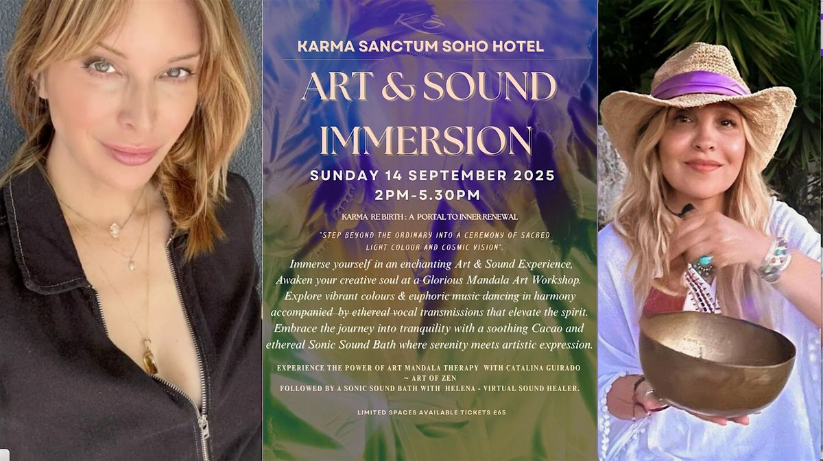 ART & SOUND IMMERSION with Art Therapy Workshop & Ethereal Sonic Sound Bath, 14 September | AllEvents