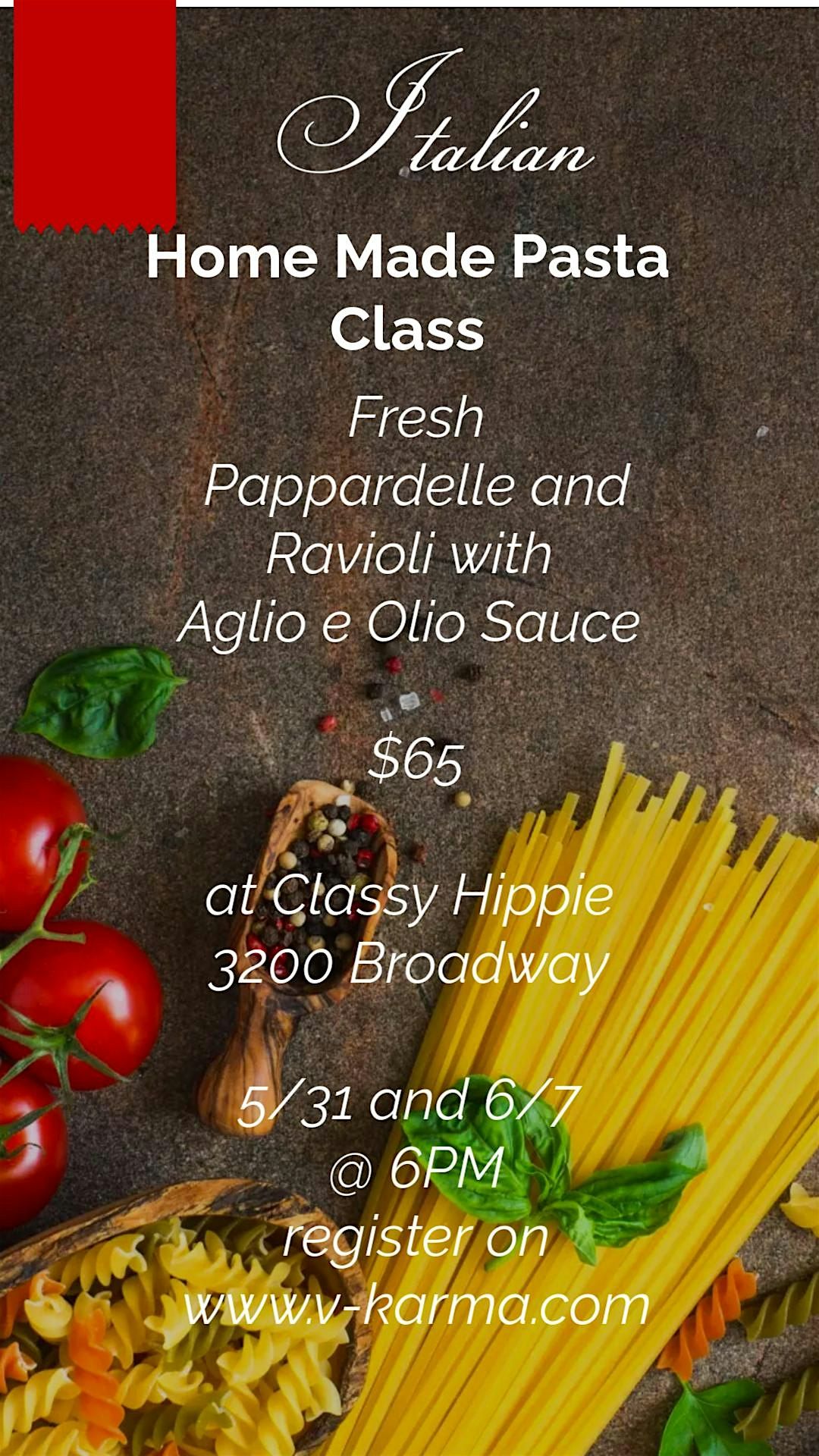 Fresh Pasta Making Class, 31 May | Event in Sacramento | AllEvents