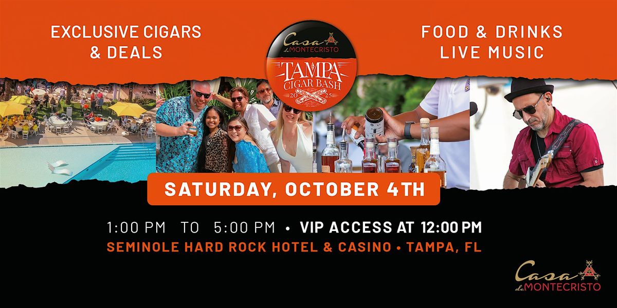 Tampa Cigar Bash 2025, 4 October | Event in Tampa | AllEvents
