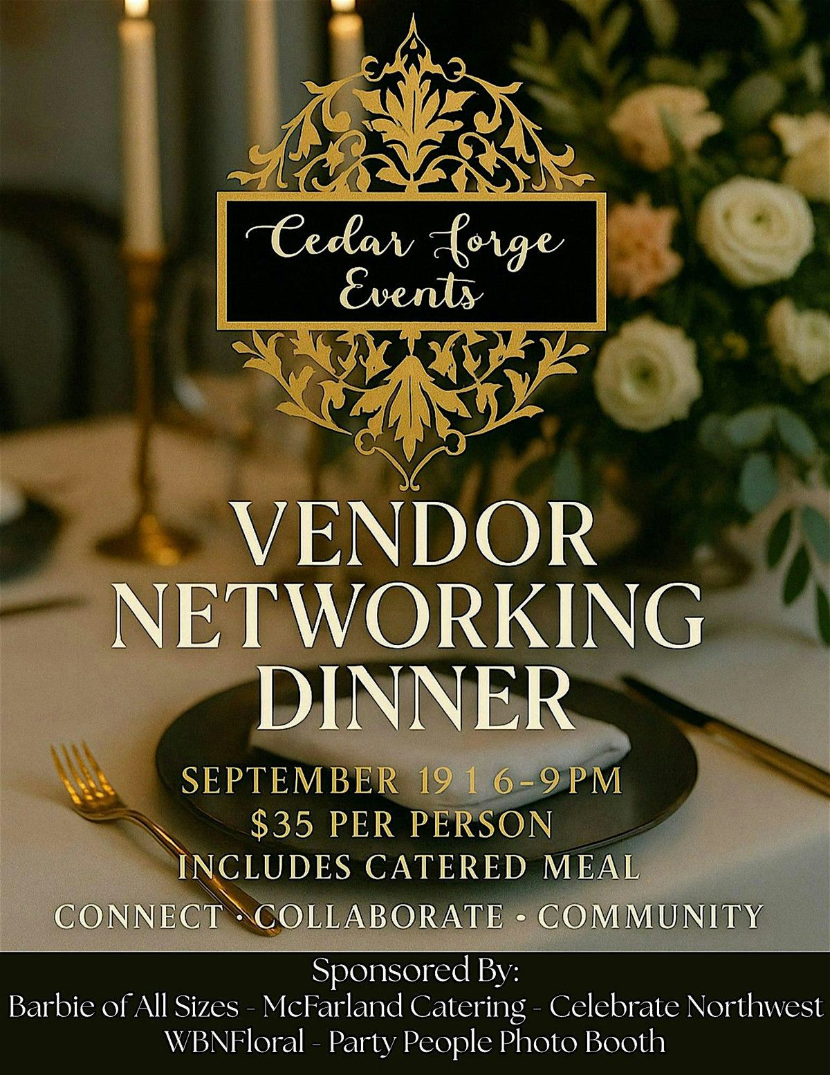 Vendor Networking Dinner, 19 September | Event in Arlington | AllEvents
