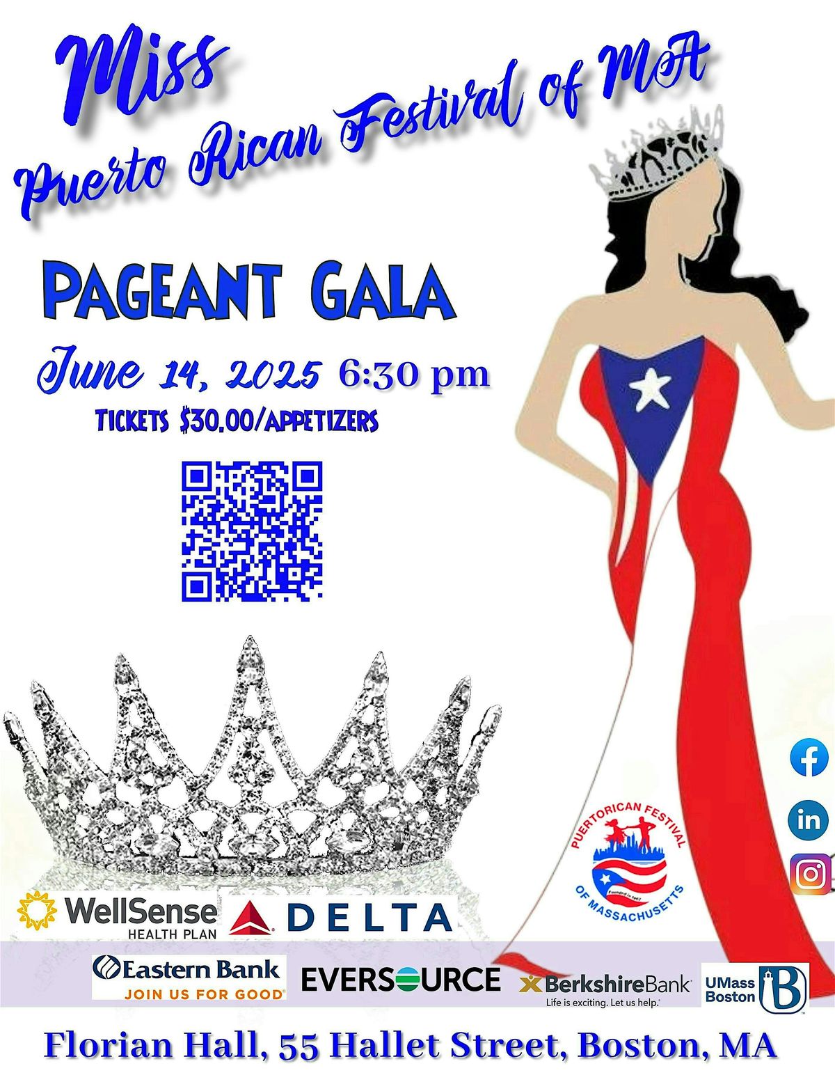 Miss Puerto Rican Festival of MA Gala, 14 June | Event in Boston | AllEvents