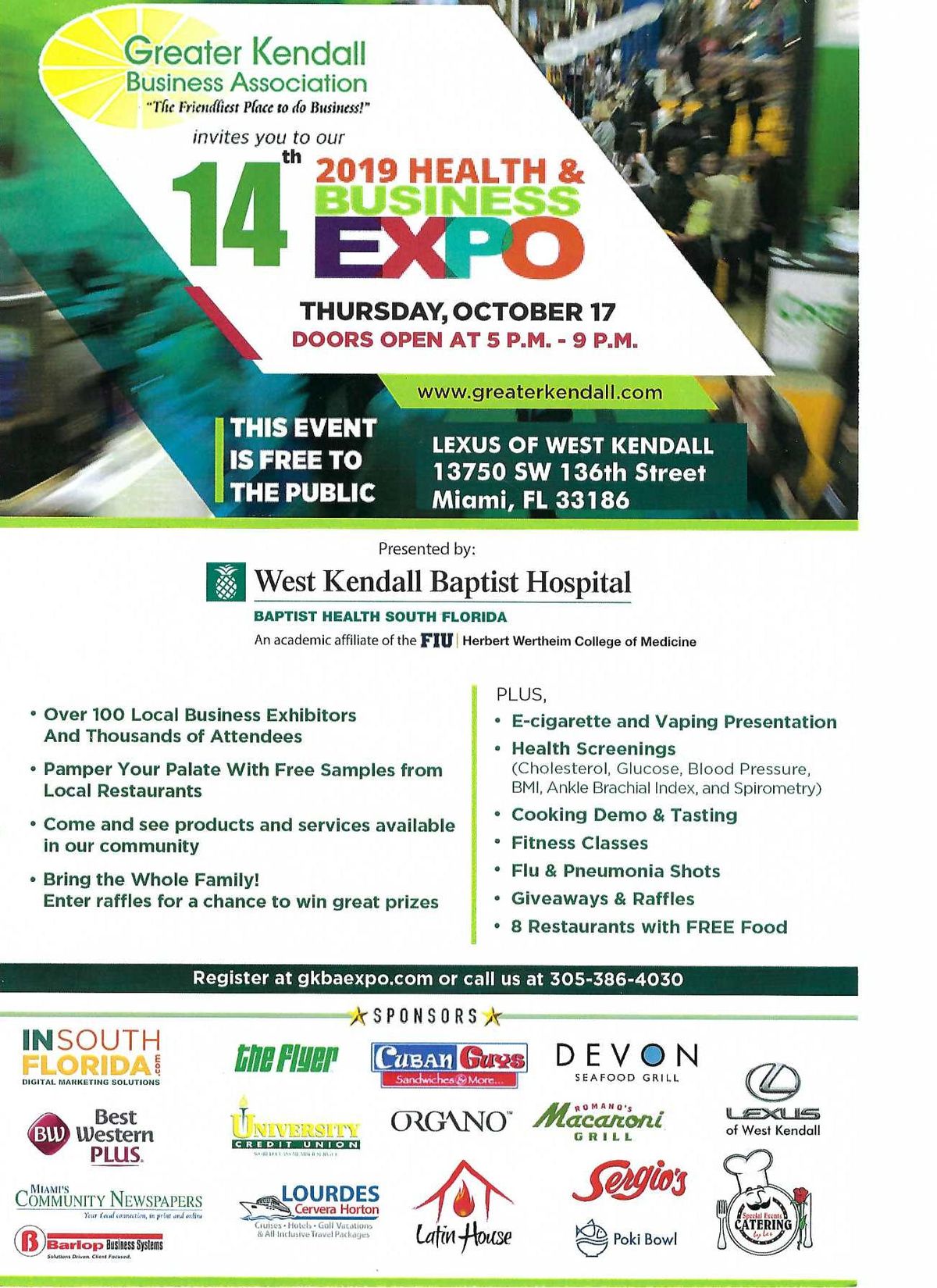 Gkba 2019 Health Amp Business Expo At Lexus Of West Kendall