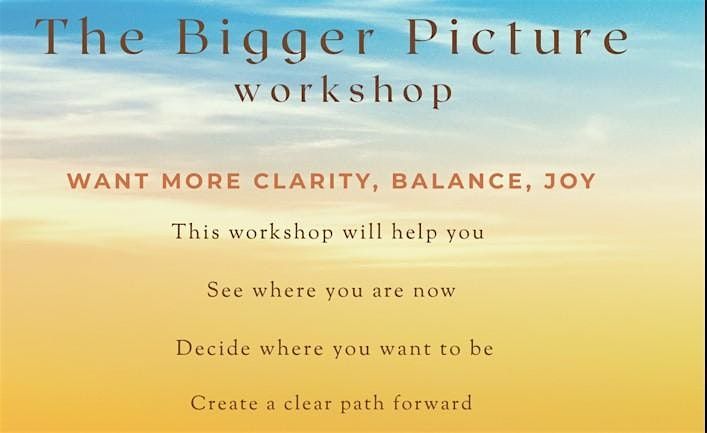 The Bigger Picture Workshop, 19 October | Event in Cheltenham | AllEvents