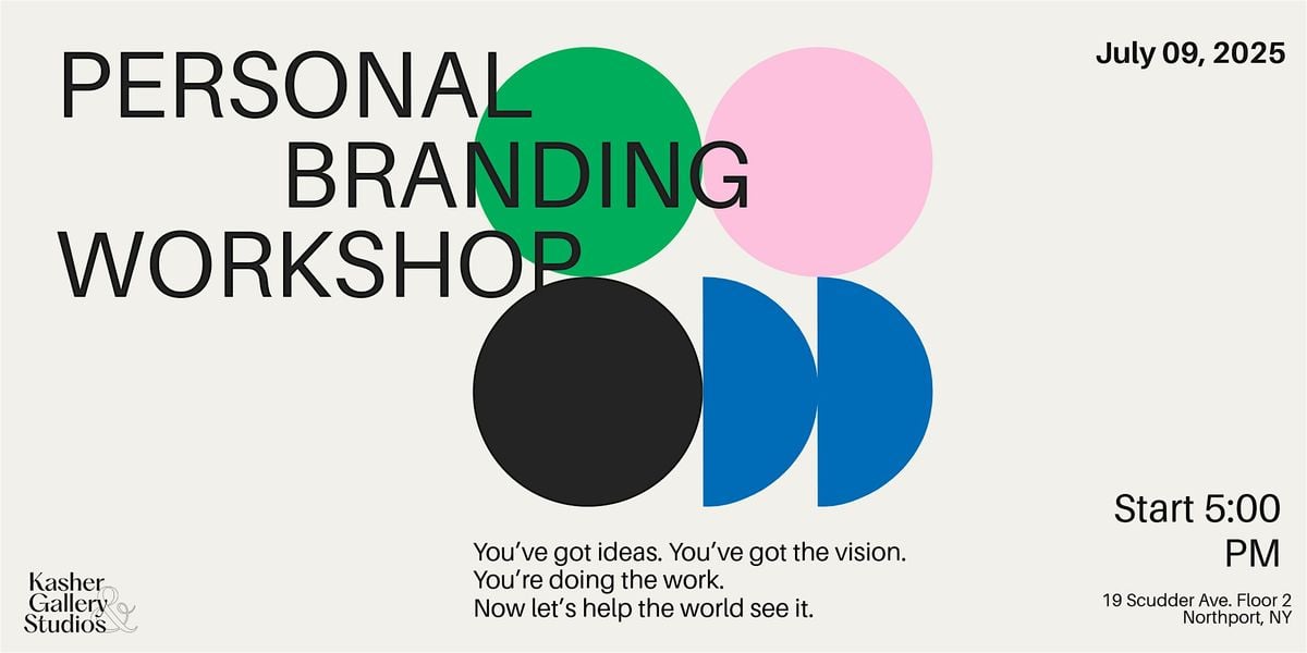 Personal Branding Workshop for Creatives, 9 July | Event in Northport | AllEvents