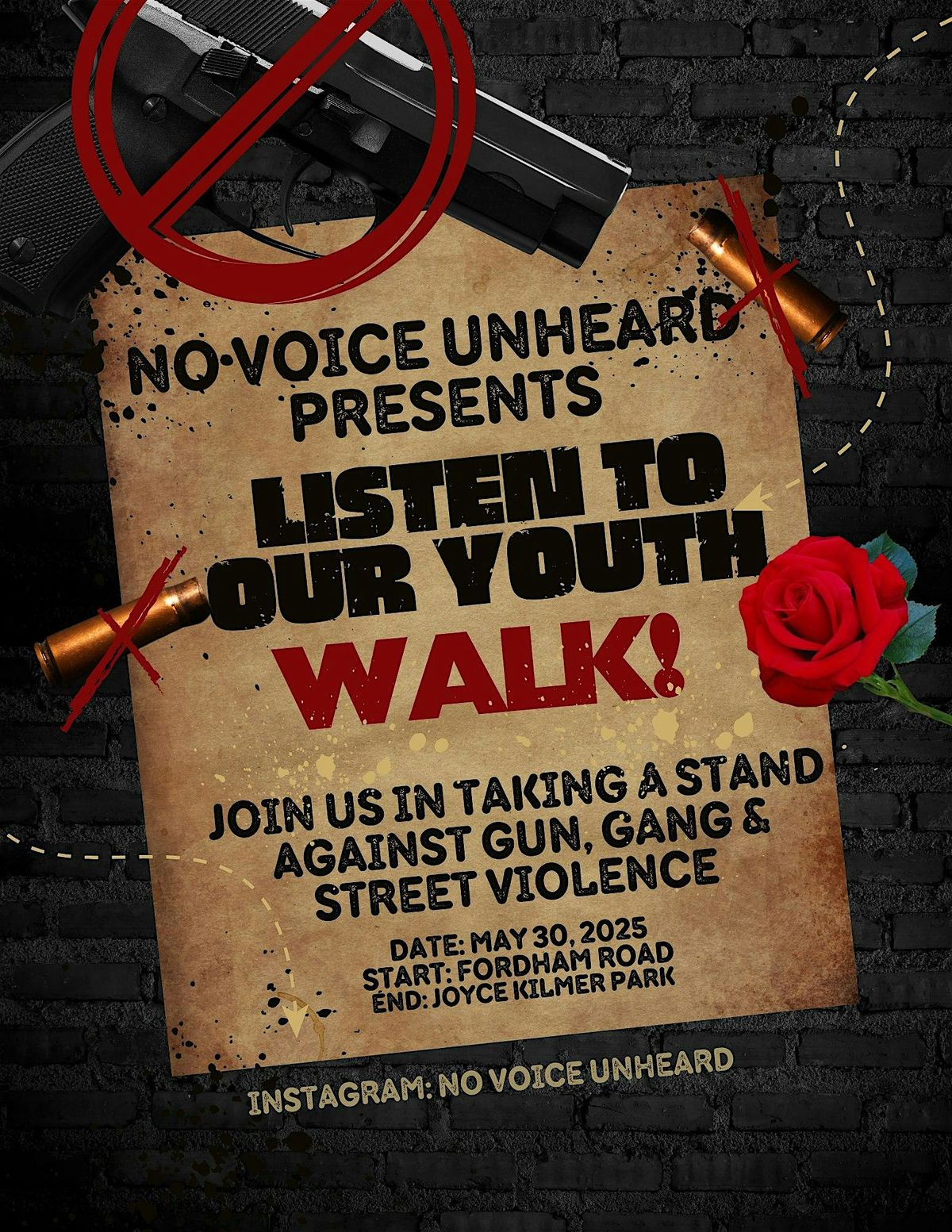 Listen To Our Youth Walk, 30 May | Event in The Bronx | AllEvents