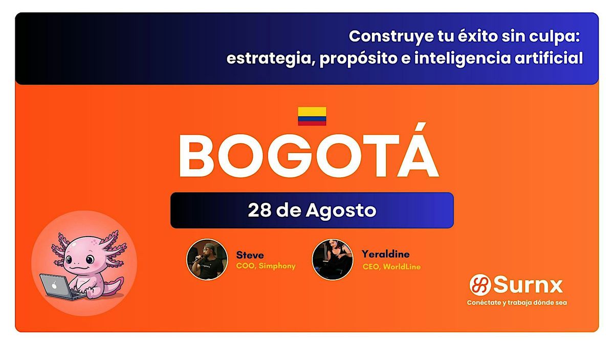 Construye tu éxito sin culpa: estrategia, propósito e IA, 28 August | Event in Bogotá | AllEvents