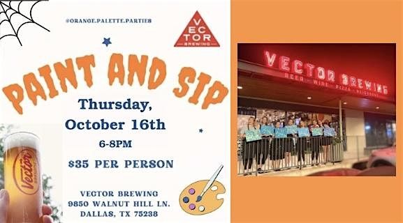 Paint and Sip at Vector Brewing, 16 October | Event in Dallas | AllEvents