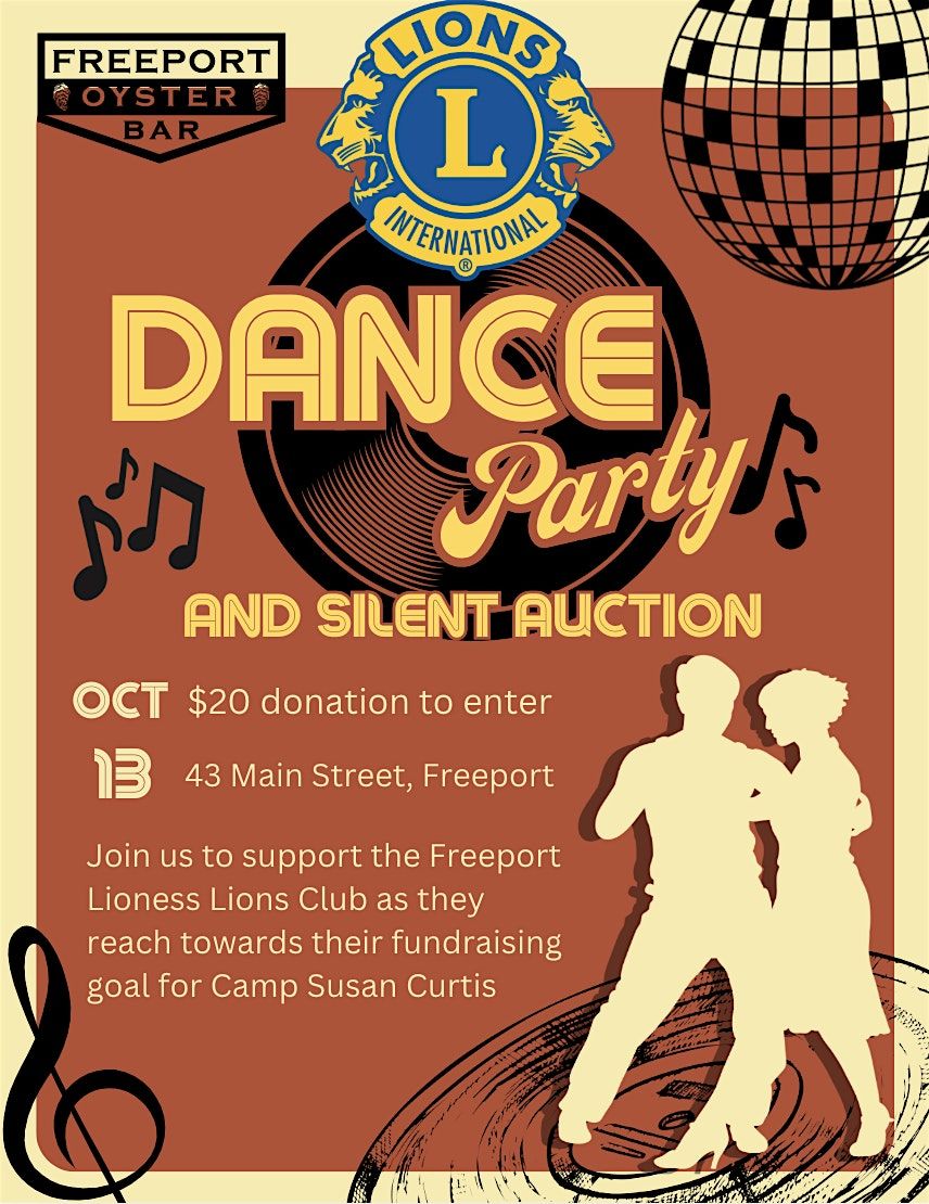Dance Party to Support Camp Susan Curtis, 13 October | Event in Freeport | AllEvents