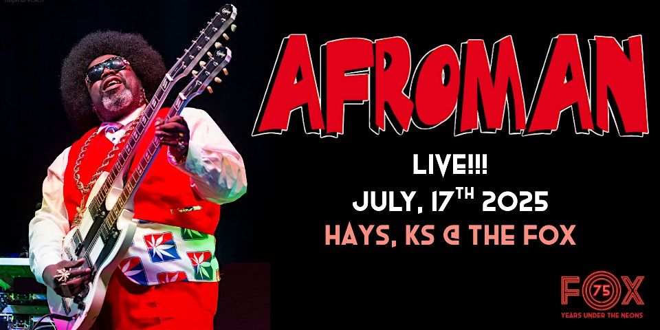 Afroman live @ The Fox (Ages 18+), 17 July | Event in Hays | AllEvents