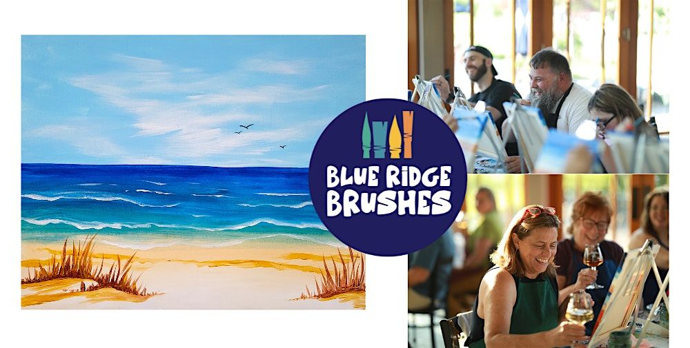 Paint + Sip: "Blissful Beach Day" at Orchard Creek Golf Course, 15 August | Event in Waynesboro