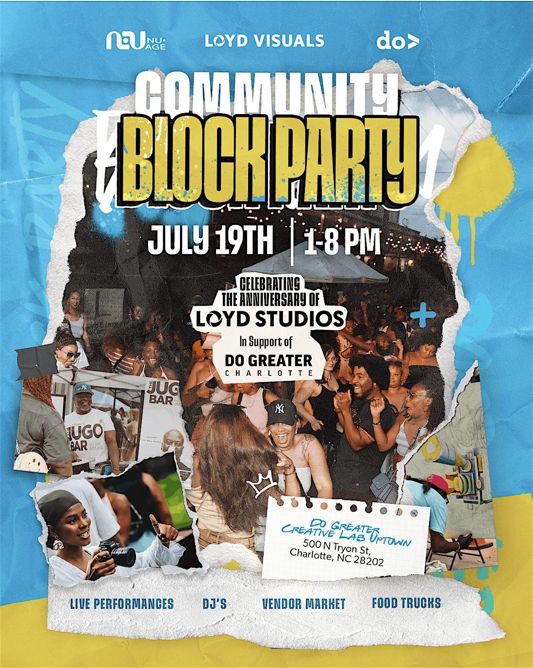 Loyd Studios 1 Year Anniversary Block Party, 19 July | Event in Charlotte | AllEvents