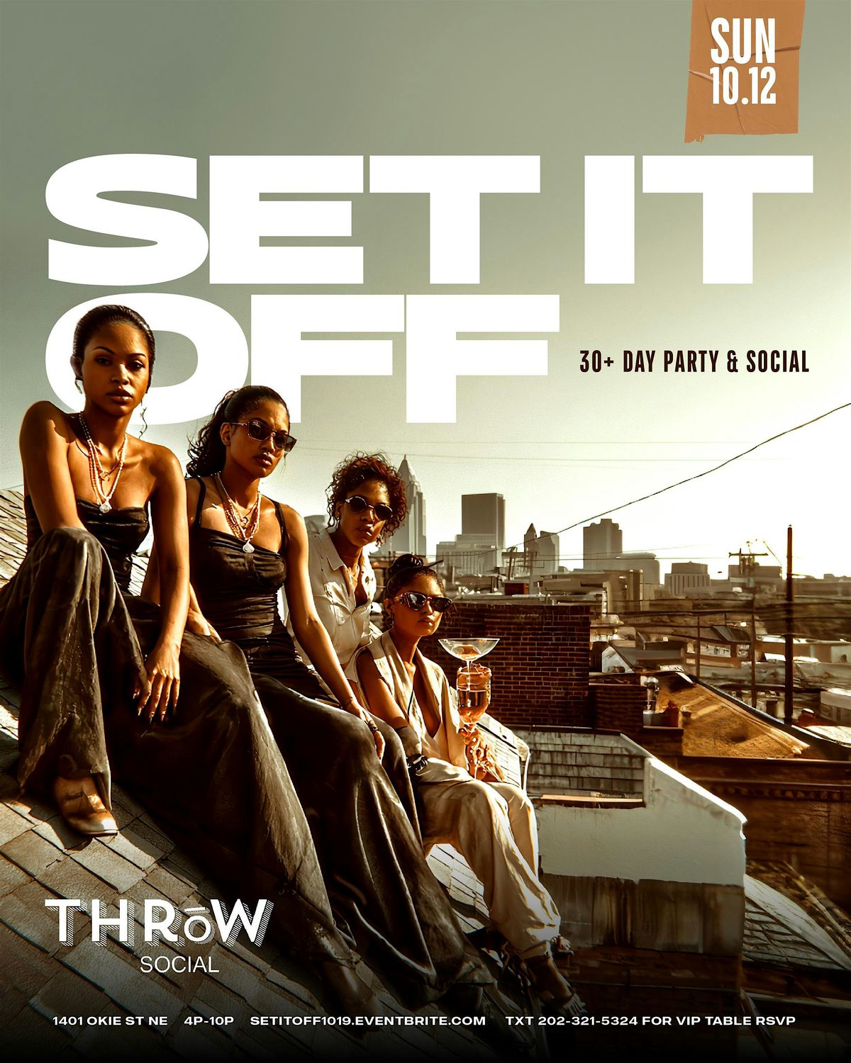 SET IT OFF | DC | A Throwback Day Party | Strictly 30+ [Sun Oct 12], 12 October | Event in Washington | AllEvents