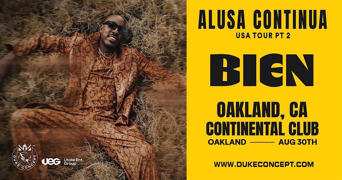 Alusa Continua Tour with BIEN live in OAKLAND, 30 August | Event in Oakland | AllEvents