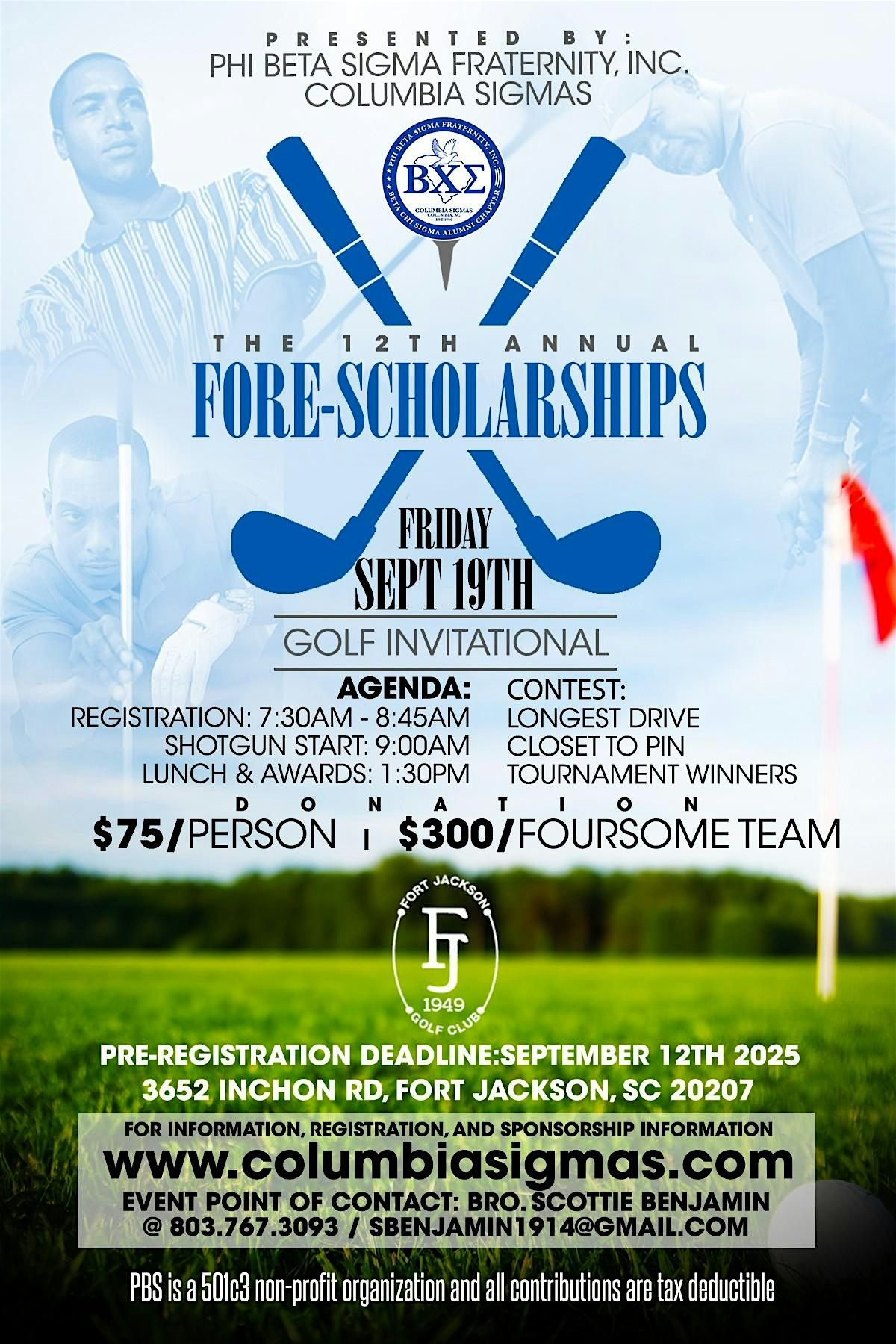 12th Annual FORE-SCHOLARSHIPS GOLF INVITATIONAL, 19 September | Event in Columbia | AllEvents