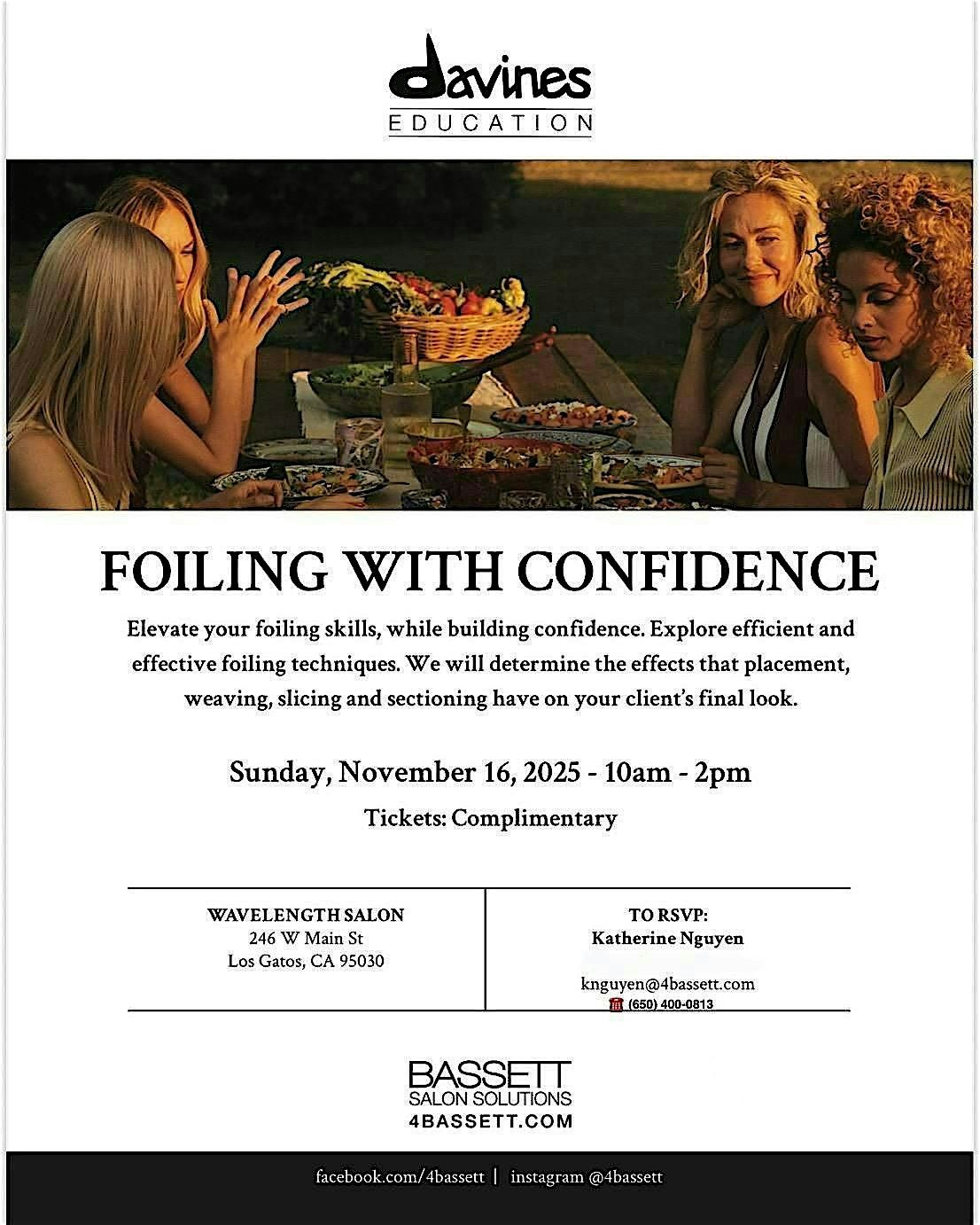 Hairstylist foiling class, 16 November | Event in Los Gatos | AllEvents