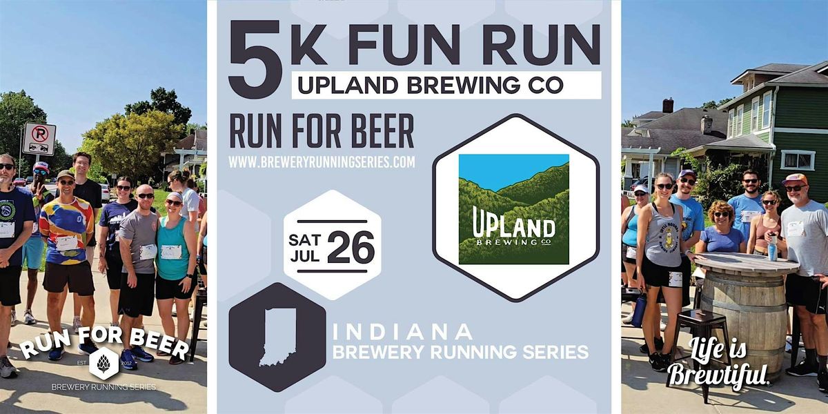5k Beer Run x Upland - Clay Terrace| 2025 Indiana Brewery Running Series, 26 July | Event in Carmel | AllEvents