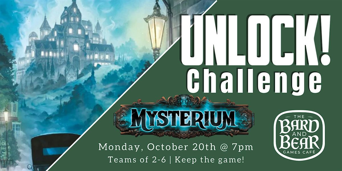 Mysterium Unlock! Challenge, 20 October | Event in Hamilton | AllEvents
