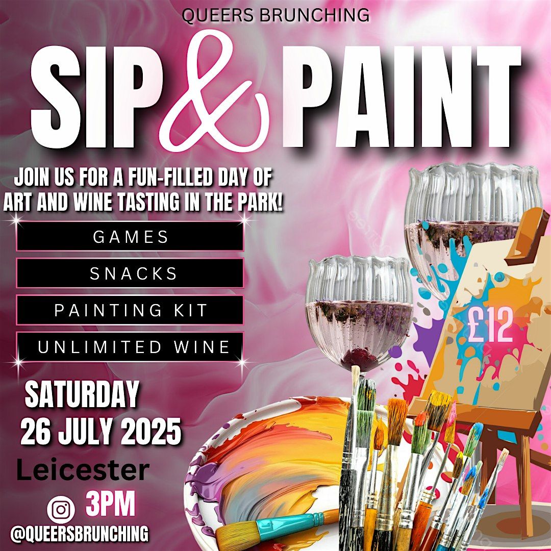 Sip and painting in the park, 26 July | Event in Leicester | AllEvents
