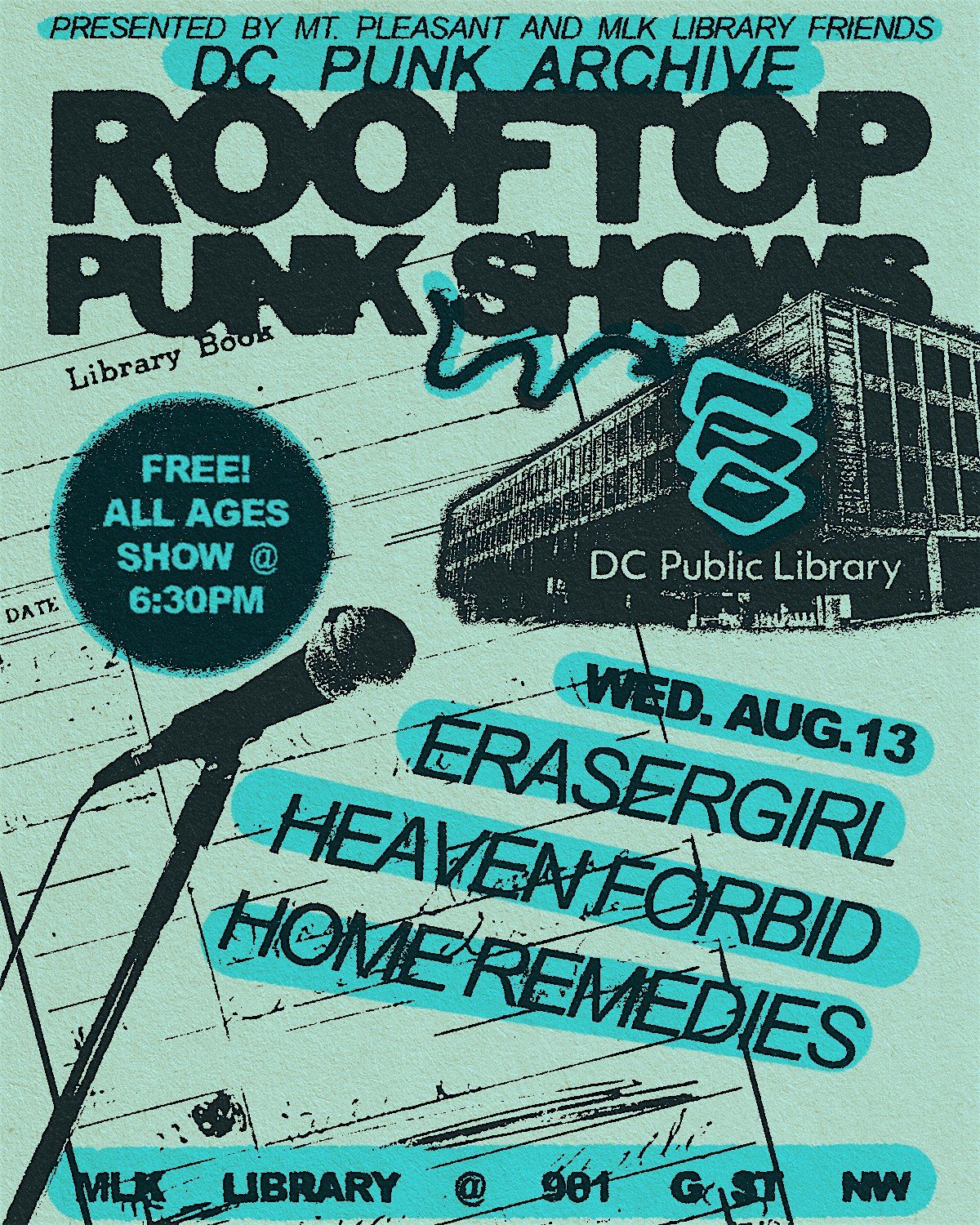 Erasergirl, Heaven Forbid, Home Remedies at MLK Library | Event in Washington | AllEvents