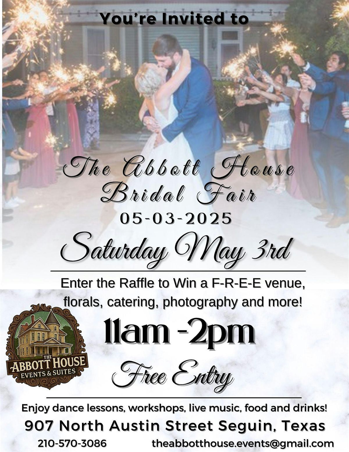 Bridal Fair at The Abbott House, 3 May | Event in Seguin | AllEvents