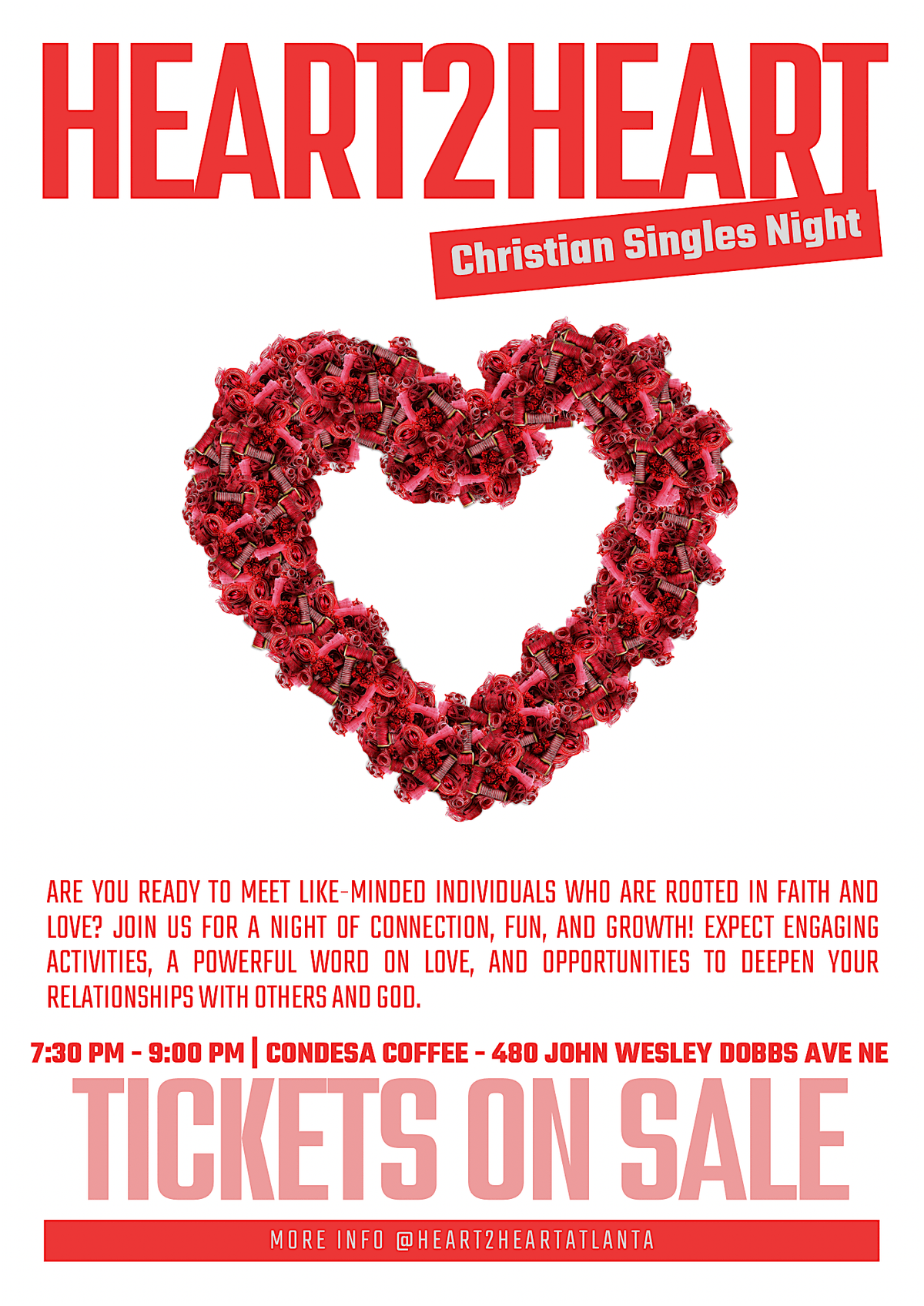 Heart 2 Heart - A Night for Christian Singles, 7 June | Event in Atlanta | AllEvents