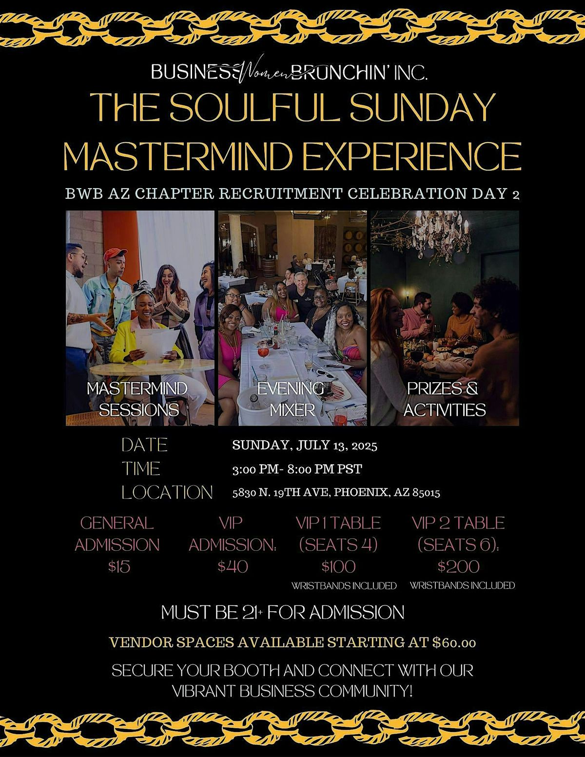 "The Soulful Sunday Mastermind Experience", 13 July | Event in Phoenix | AllEvents