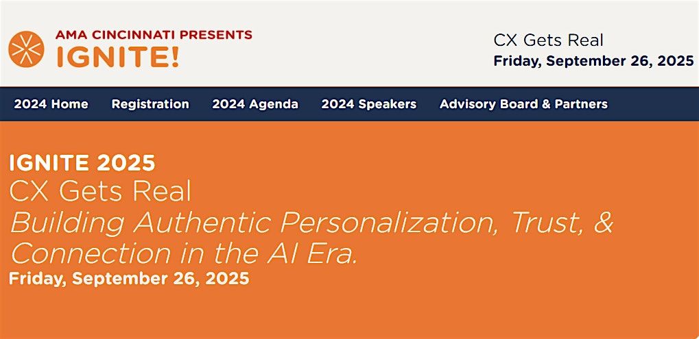 IGNITE! Conference 2025: CX Gets Real, 26 September | Event in Cincinnati | AllEvents