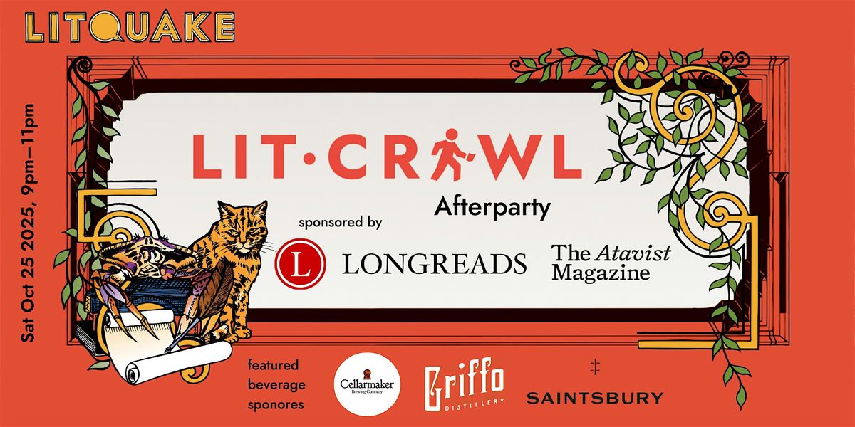 Lit Crawl Afterparty, 25 October | Event in San Francisco | AllEvents