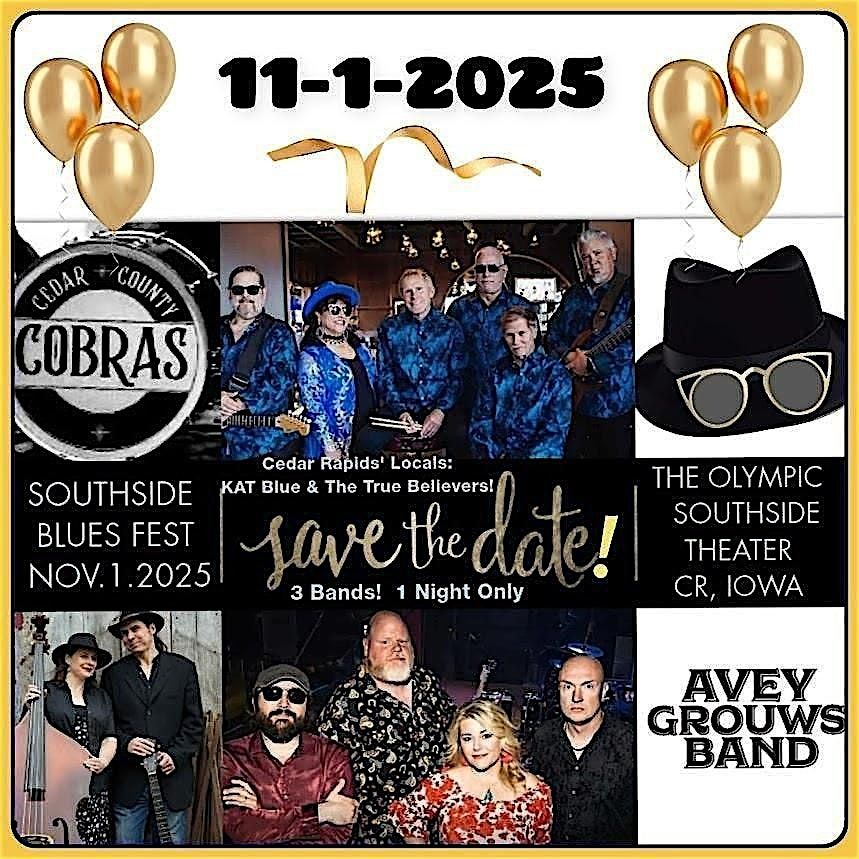 2nd Annual  SouthSide Blues Fest! Headliner Avey Grouws Band Returns to CR!, 1 November | Event in Cedar Rapids