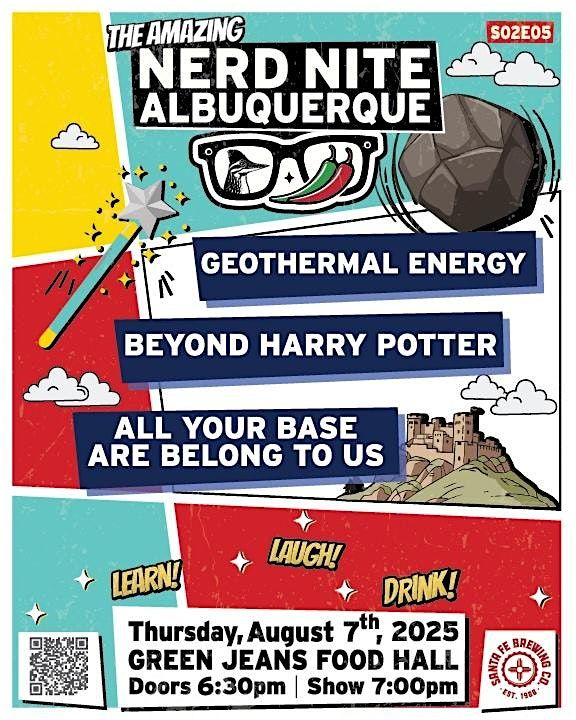 Nerd Nite ABQ #16: Geothermal Energy, Harry Potter, and Video Games | Event in Albuquerque | AllEvents