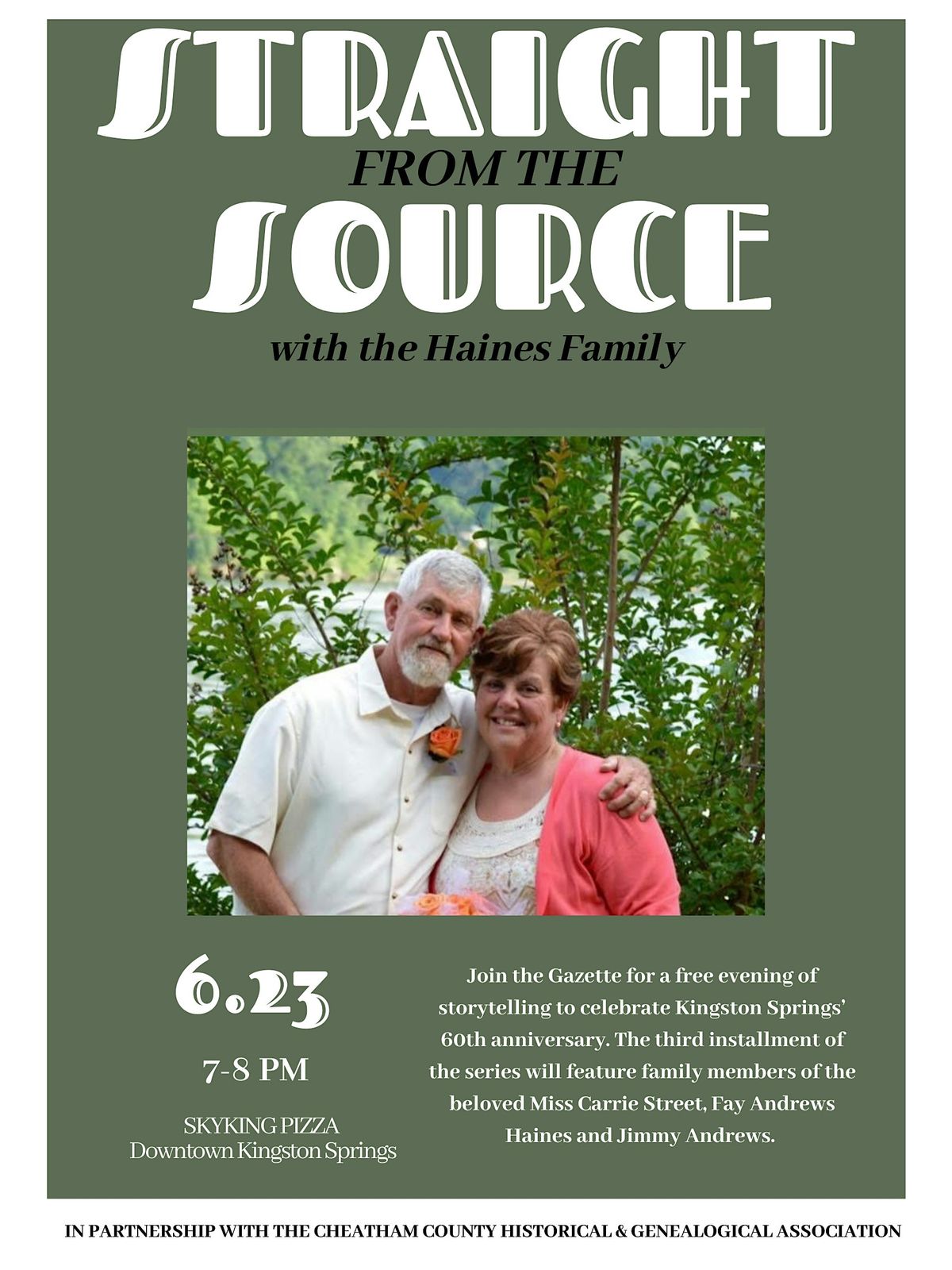 Straight From The Source with the Haines Family, 23 June | Event in Kingston Springs | AllEvents