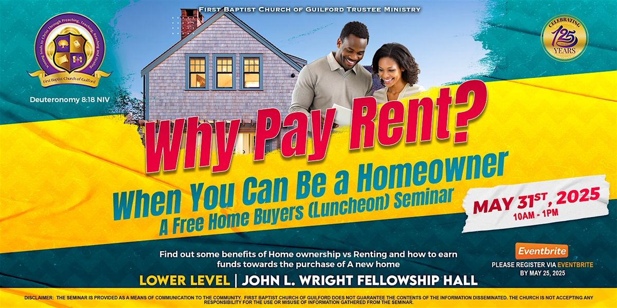 FBCoG Homebuyers Seminar & Lucheon, 31 May | Event in Columbia | AllEvents