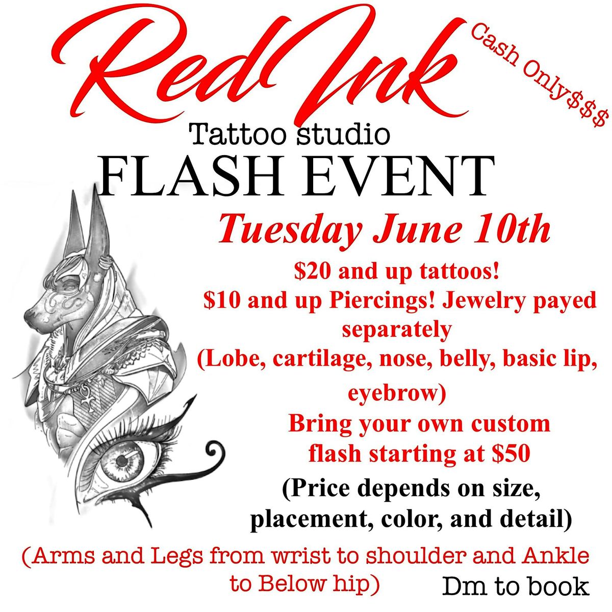 FLASH $20  AND UP TATTOOS AND PIERCINGS JUNE 10TH, 10 June | Event in New York | AllEvents