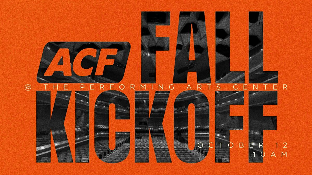 ACF ALL Church Fall Kickoff, 12 October | Event in Anchorage | AllEvents