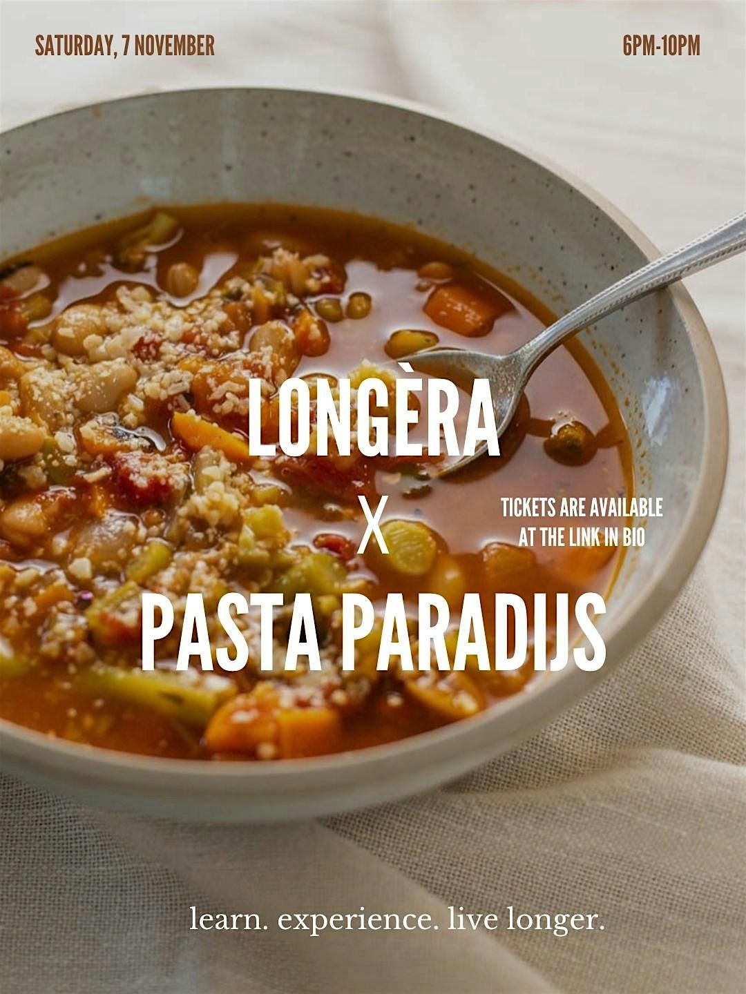 LONGEVITY DAYS:  Longevity & Cooking Workshop, 7 November | Event in Amsterdam | AllEvents