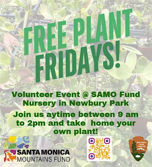 FREE PLANT FRIDAYS! - Native Plant Nursery Volunteering, 23 May | Event in Thousand Oaks | AllEvents