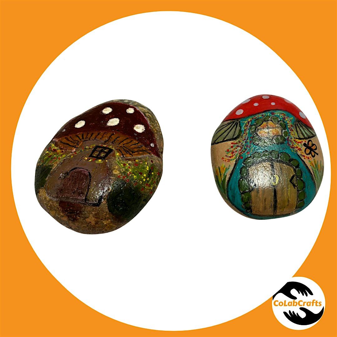 Paint a Fairy Mushroom House on a rock, 16 August | Event in Escondido | AllEvents