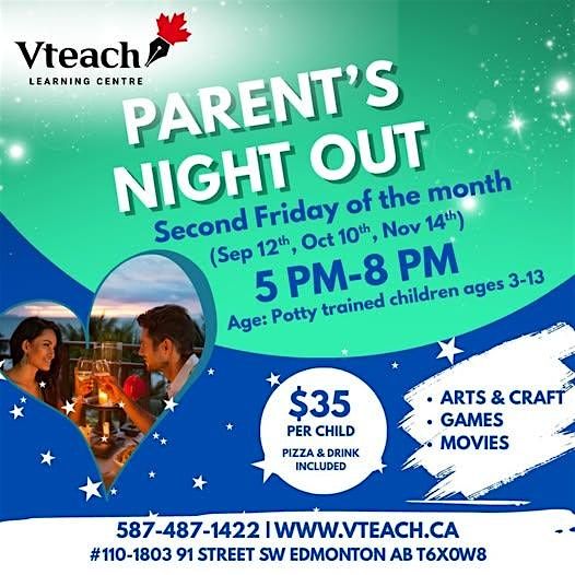 Parent's Night Out - October 10, 2025 | Event in Edmonton | AllEvents