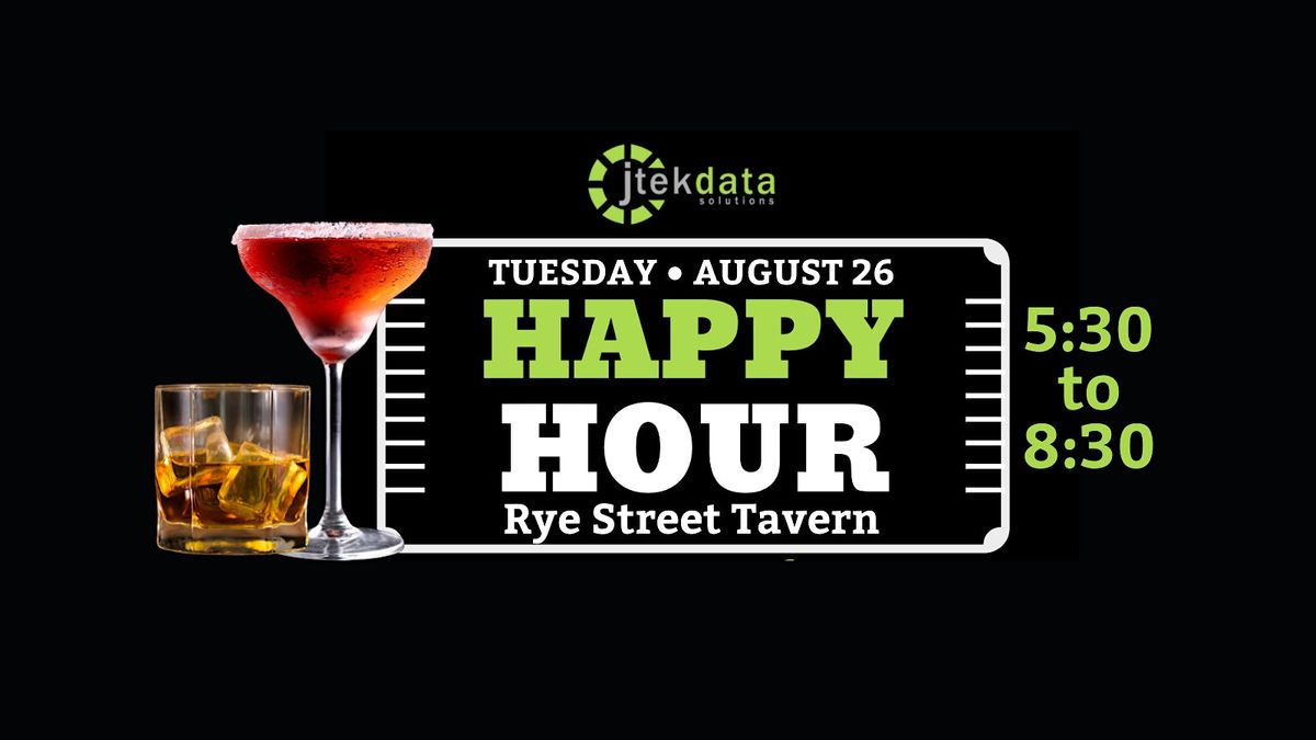 JTEK Happy Hour • August 26  • Rye Street Tavern, 26 August | Event in Baltimore | AllEvents